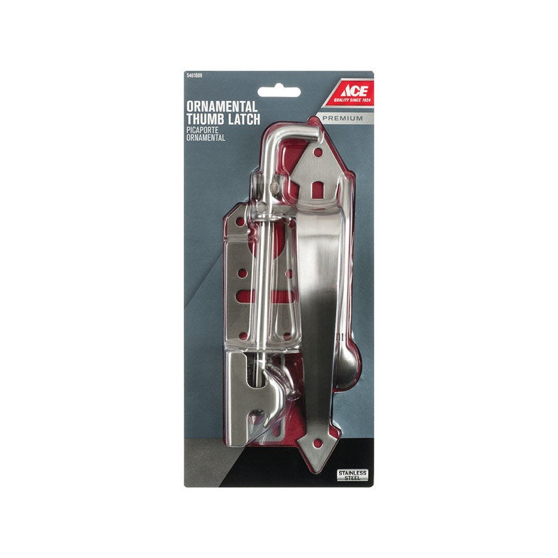 Ace Heavy Duty Thumb Latch For Opening Gates and Stalls Stainless Steel ACQ Lumber Compatible