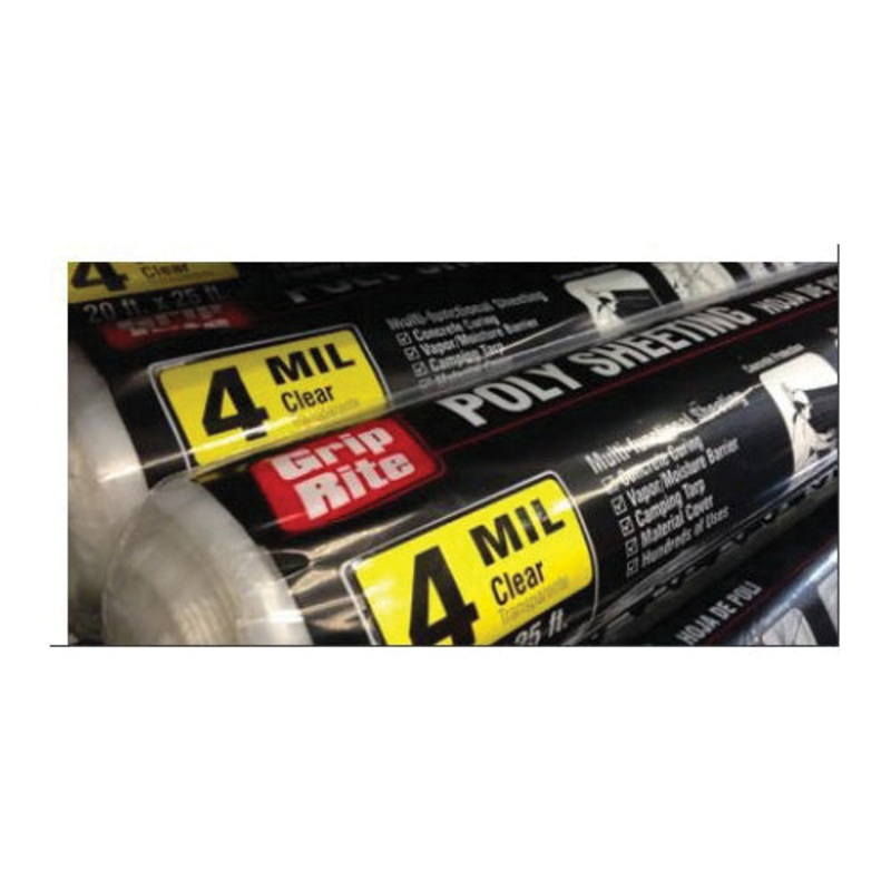ACE Plastic Sheeting 4 mil x 10 ft. W x 25 ft. L Polyethylene Clear