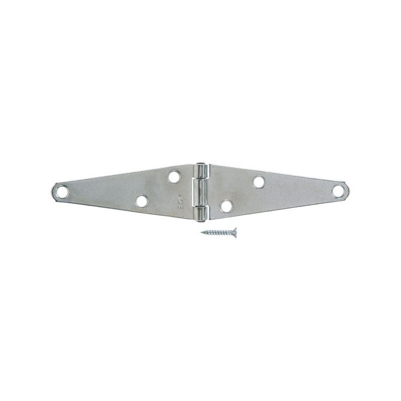 Ace Steel Heavy Duty Strap Hinge 4 in. L Stainless Steel 1 pk