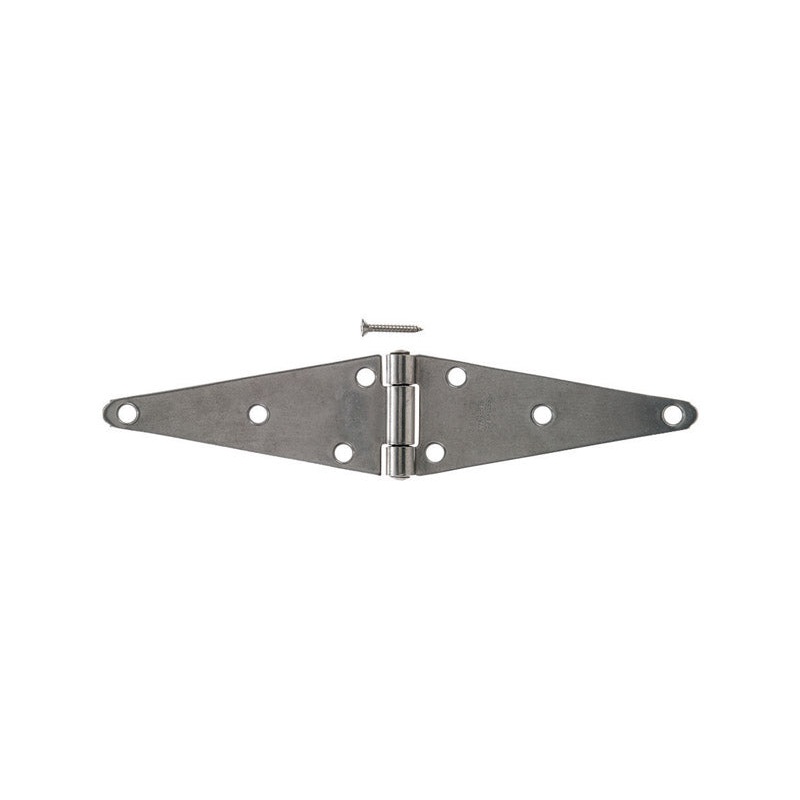 Ace Steel Heavy Duty Strap Hinge 6 in. L Stainless Steel 1 pk