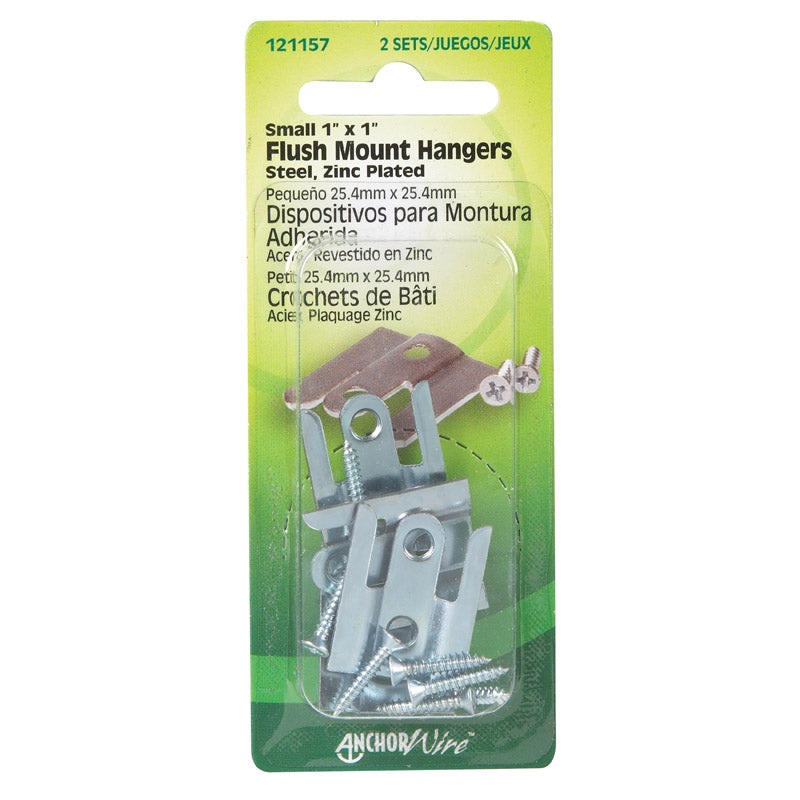 Hillman AnchorWire 1 lb. Steel Flush-Mount Picture Hanger 2 pk
