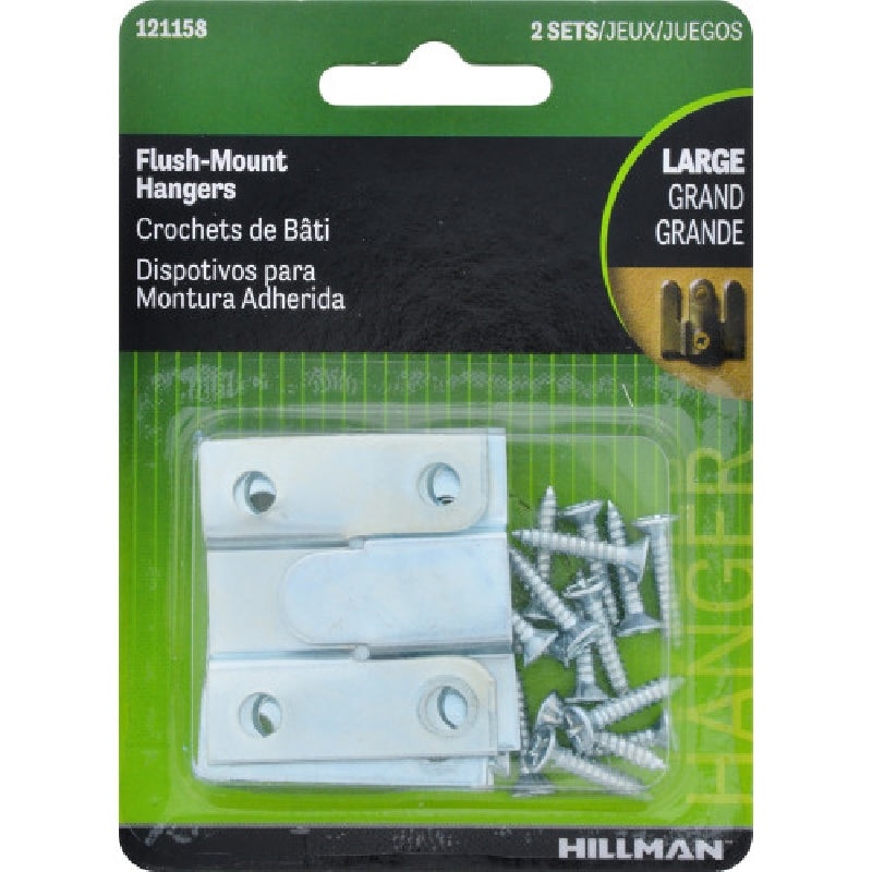 Hillman AnchorWire 3 lb. Steel Flush-Mount Picture Hanger 2 pk