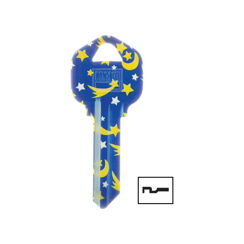Hy-Ko House/Office Key Blank EZ# KW1 Single sided Nickel-Plated Brass For Kwikset Entrance Lock