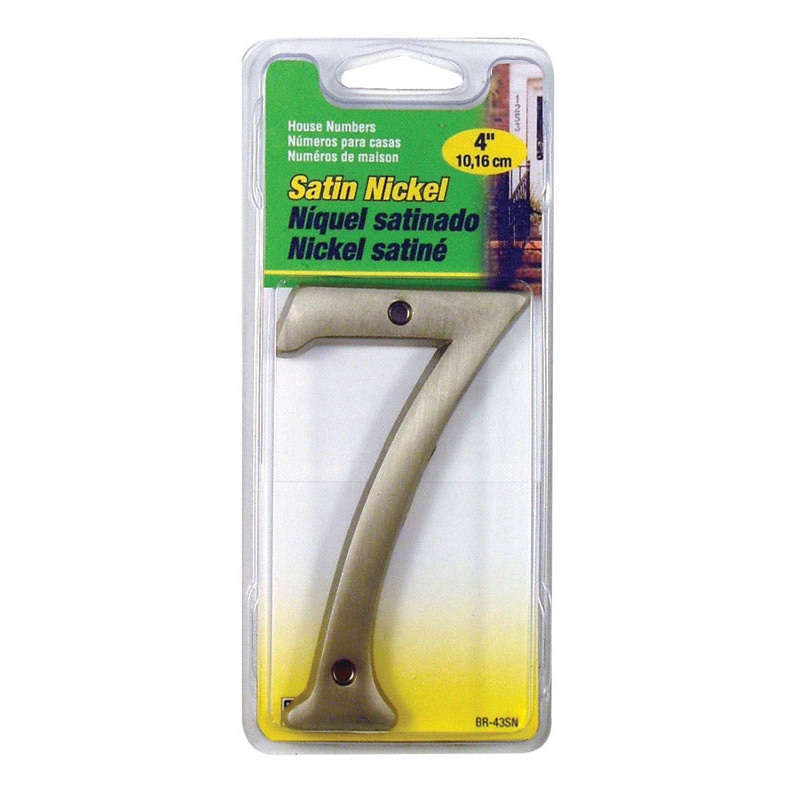 Hy-Ko Nail On 4 in. Satin Nickel Number 7