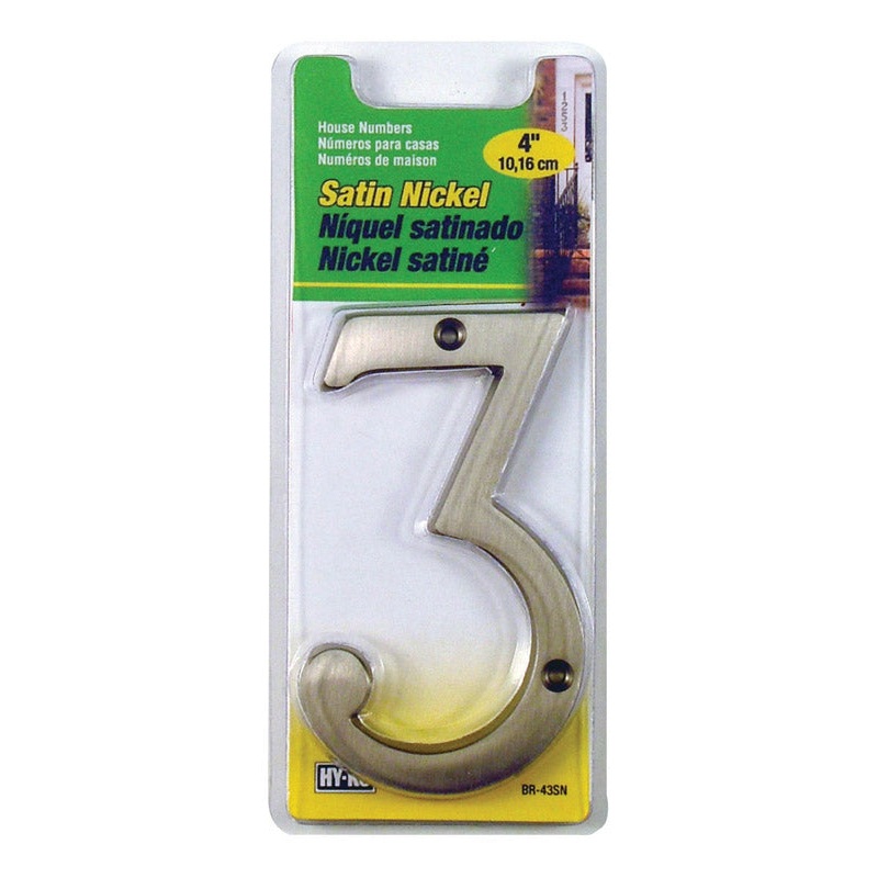 Hy-Ko Nail On Satin Nickel Number 3 4 in.