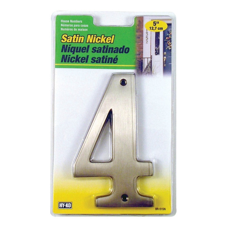 Hy-Ko Nail On Satin Nickel Number 4 5 in.