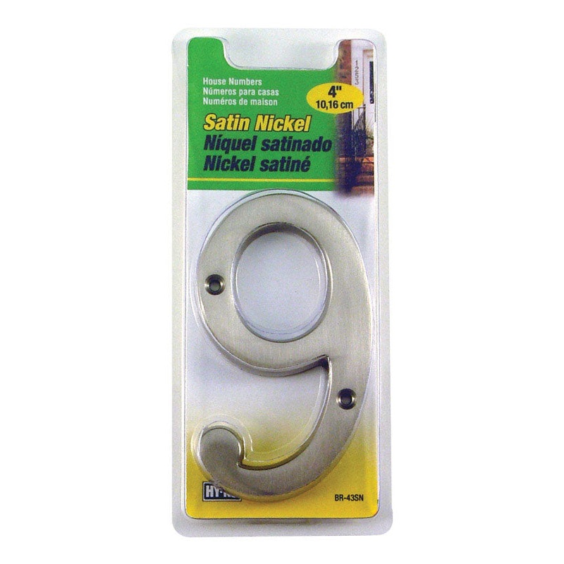 Hy-Ko Nail On Satin Nickel Number 9 4 in.