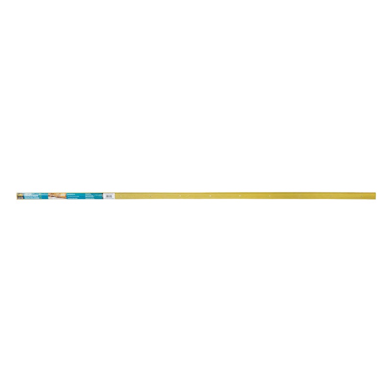 M-D Building Products Fluted Carpet Trim Aluminum 5/16 in. H x 1-3/8 in. W x 72 in. D Satin Bras