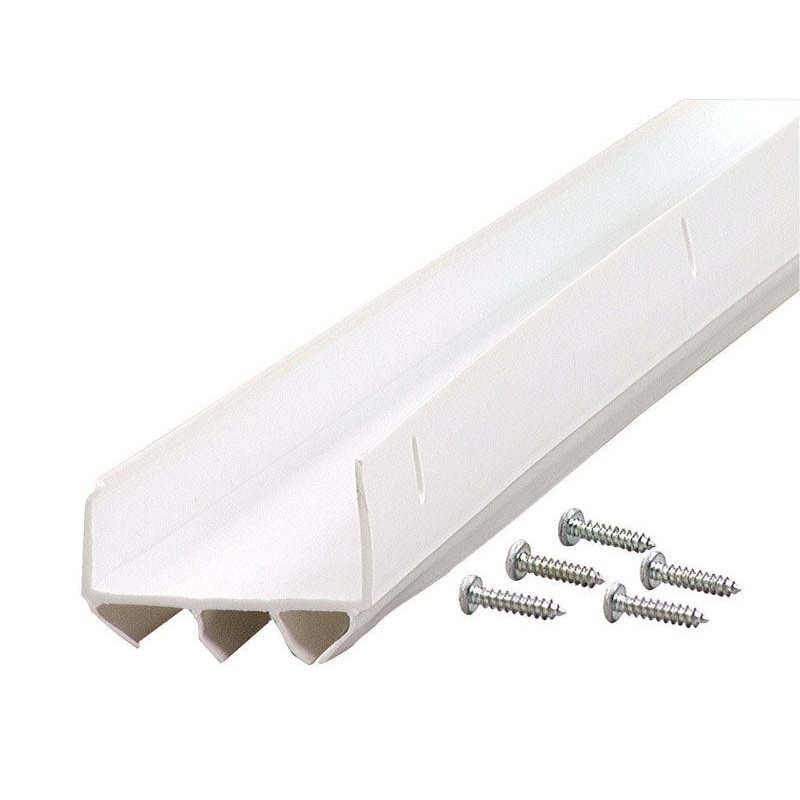 M-D Building Products U-shaped Vinyl Door Bottom 36 in. L x 1-3/4 in. White