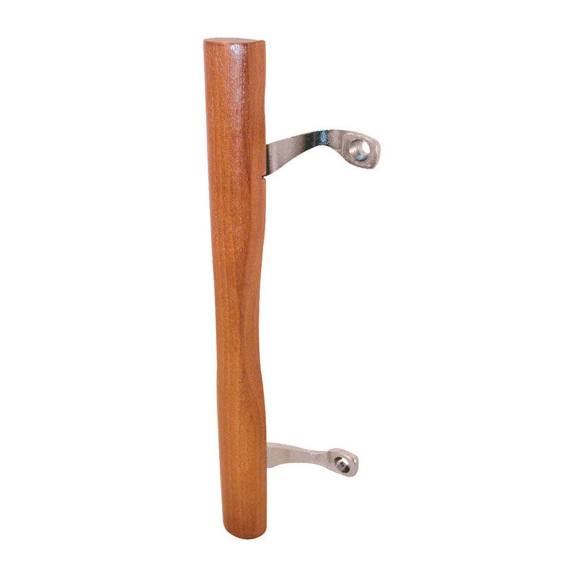 Prime-Line 0.3 in. L Chrome Brown Metal Patio Door Pull