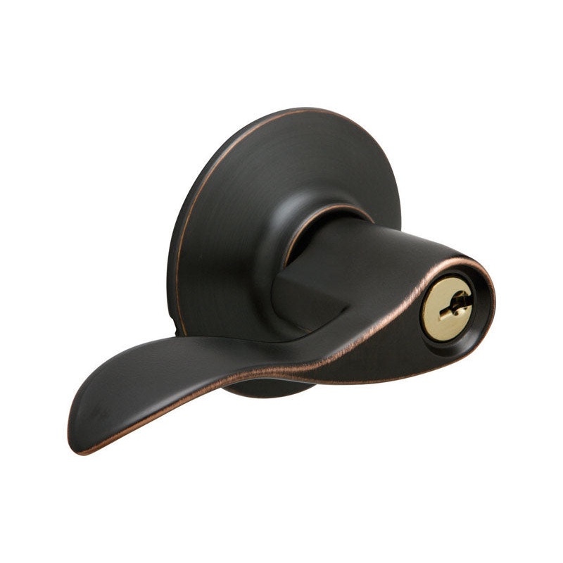Schlage Accent Aged Bronze Steel Entry Lockset ANSI Grade 2 1-3/4 in.