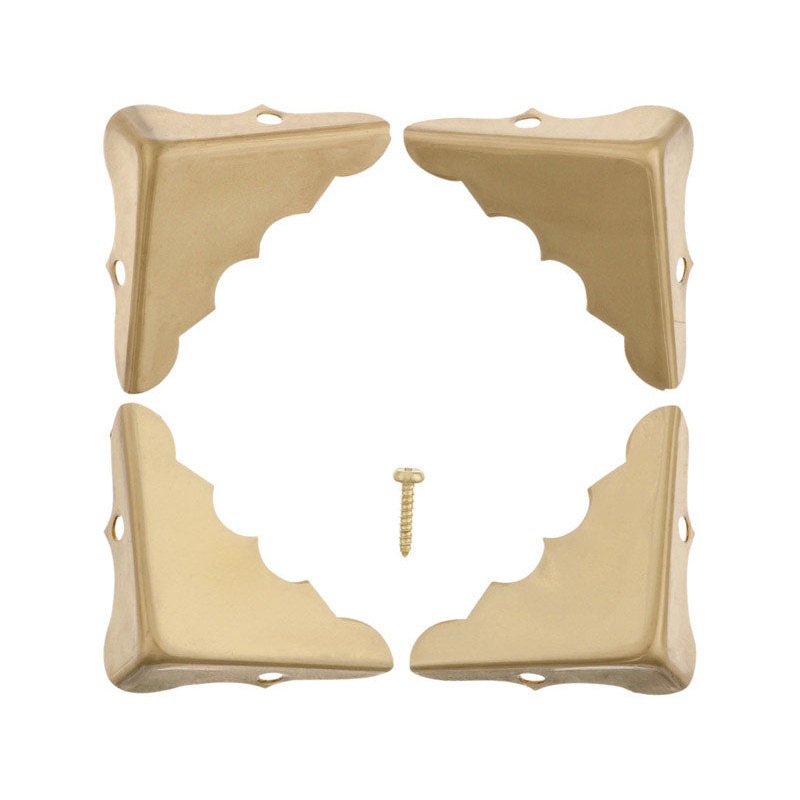Ace Polished Decorative Corner 1.3 in. L x 0.6 in. W 4 pk