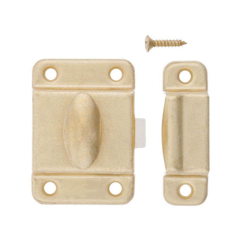 Ace Satin Brass Steel Turn Buttons 1 pk
