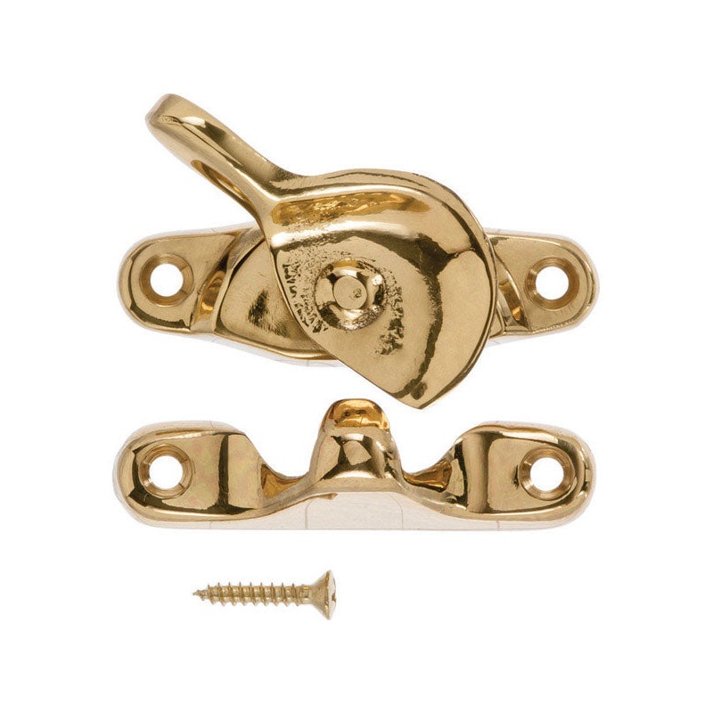 Ace Solid Brass Solid Brass Brass Crescent Sash Lock 1 pk