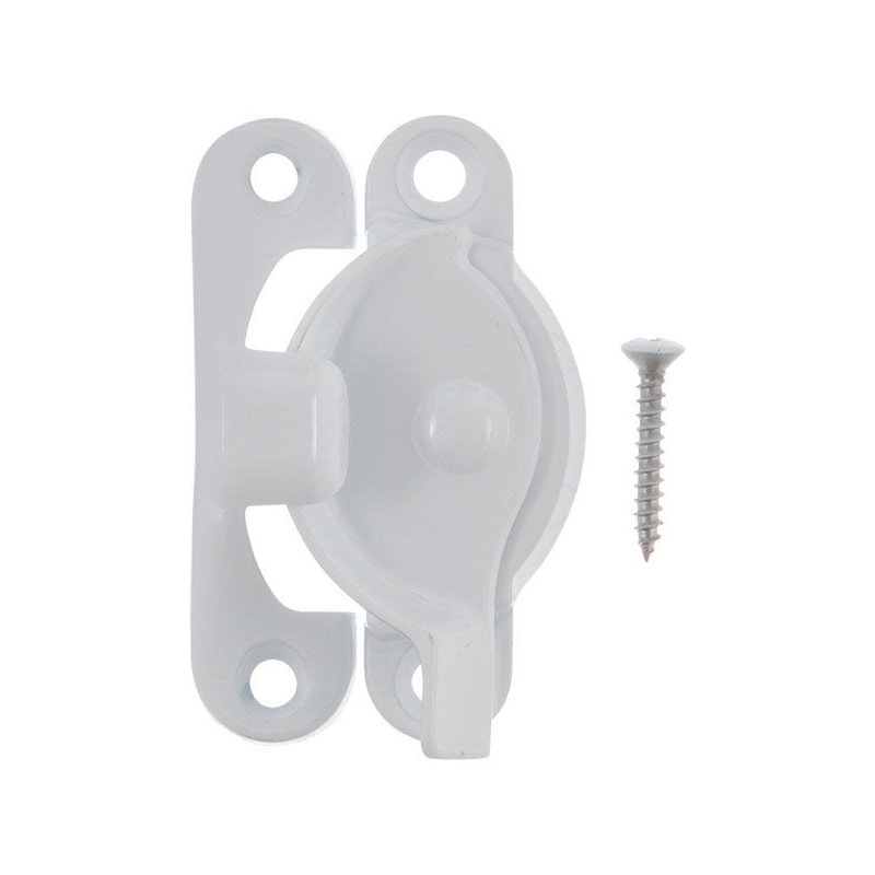 Ace White Chrome Sash Lock White 1