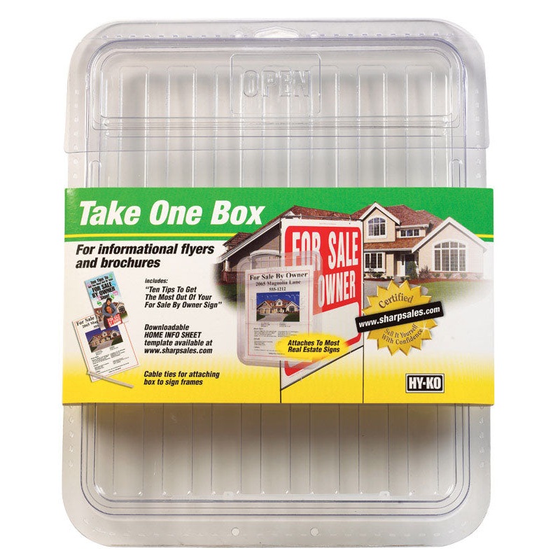 Hy-Ko 8-1/2 in. H x 11 in. W Plastic Take One Box