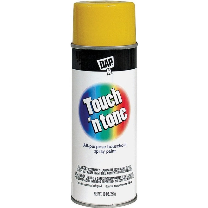 Touch ‘N Tone 55272830 Spray Paint, Gloss, Canary Yellow, 10 oz, Can
