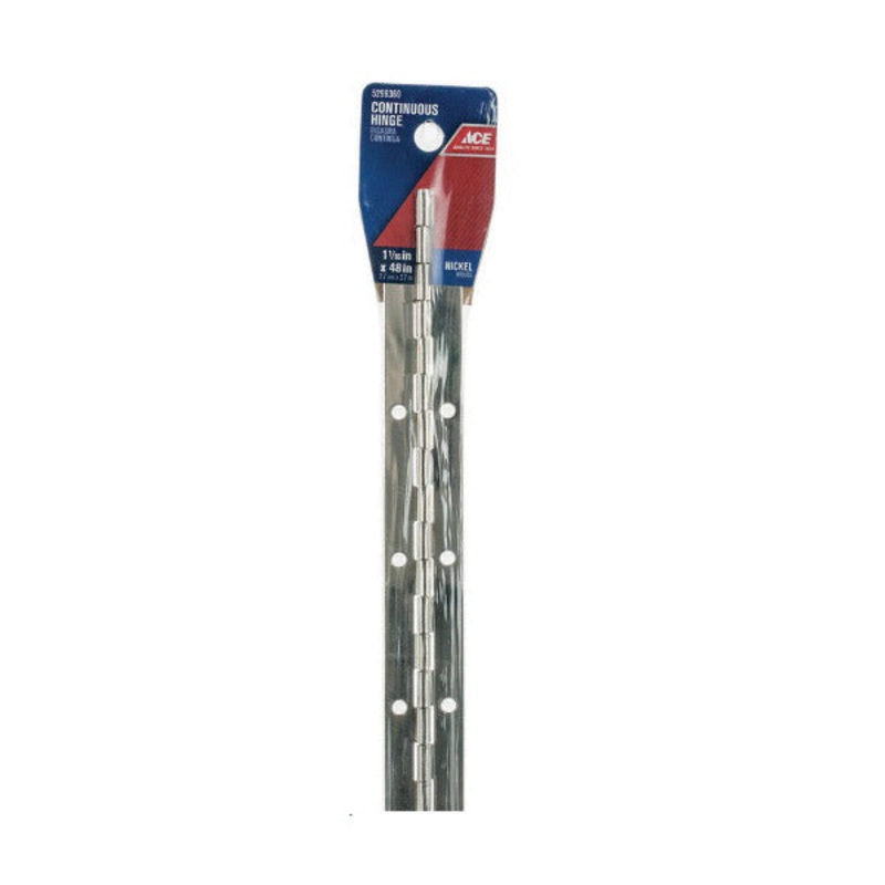 Ace 1-1/16 in. W x 48 in. L Continuous Hinge Nickel