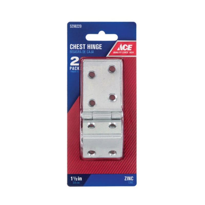 Ace 1-1/2 in. L Chest Hinge Chrome