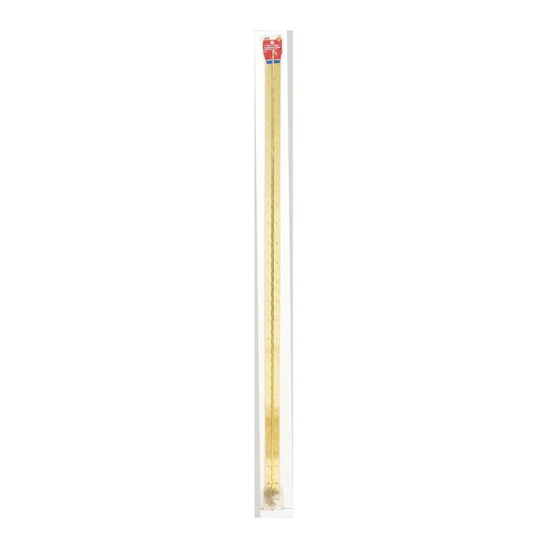 Ace 1-1/2 in. W x 48 in. L Continuous Hinge Bright Brass
