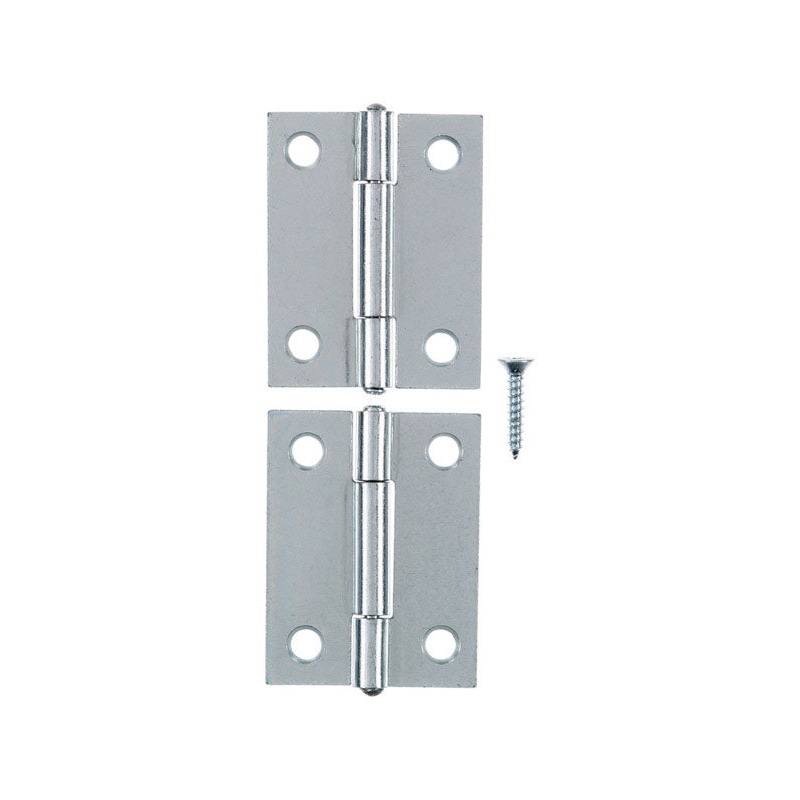 Ace 2 in. L Narrow Hinge Chrome