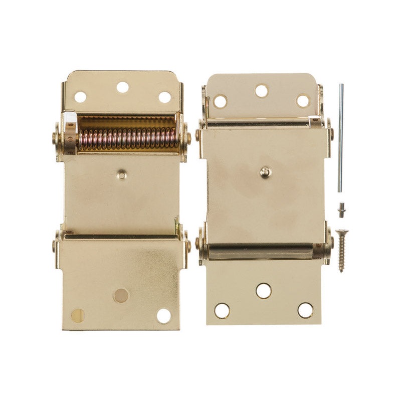 Ace 3 in. Dia. x 3 in. L Bright Brass Self Closing Hinge