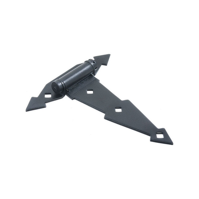 Ace 7 in. H Black Ornamental Spring T Hinge 1 7 in.