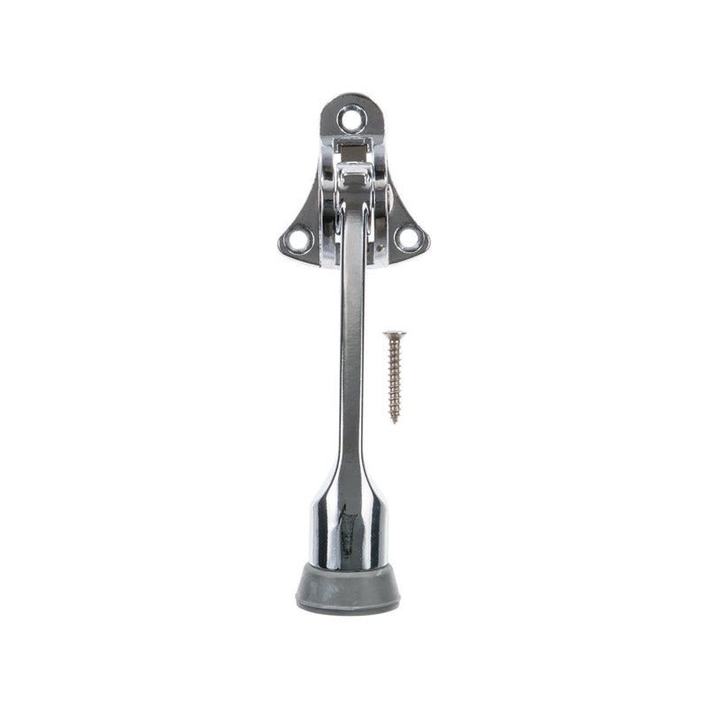 Ace Metal Kick-Down Door Holder 4 in. L Chrome Black