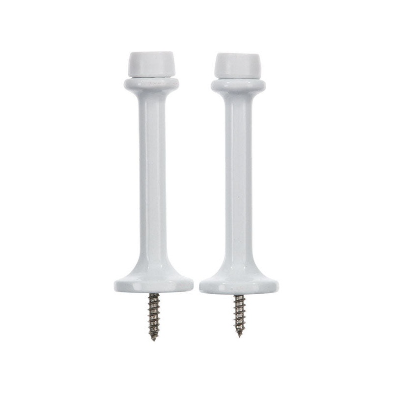 Ace Plastic Rigid Door Stop 3 in. L White