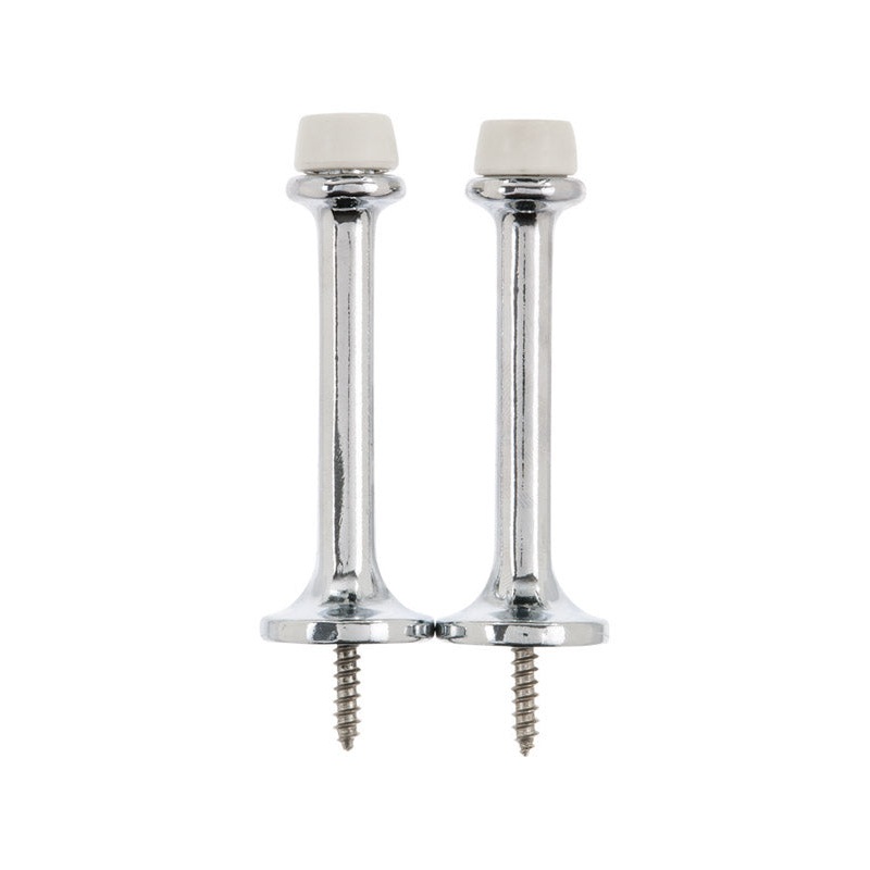 Ace Rigid Door Stop 3 in. L Chrome Yellow
