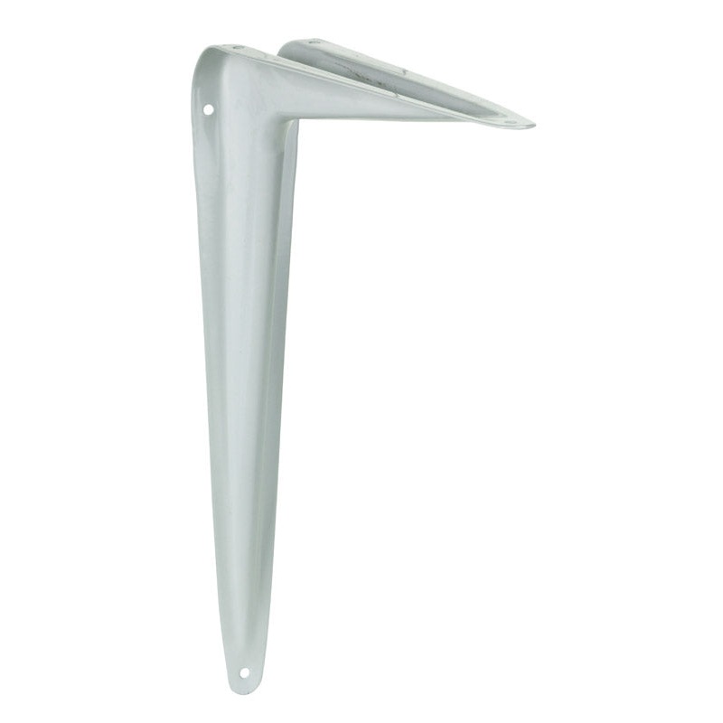 Ace Steel White 18 Ga. Shelf Bracket 10 in. L x 1-7/8 in. W x 12 in. H