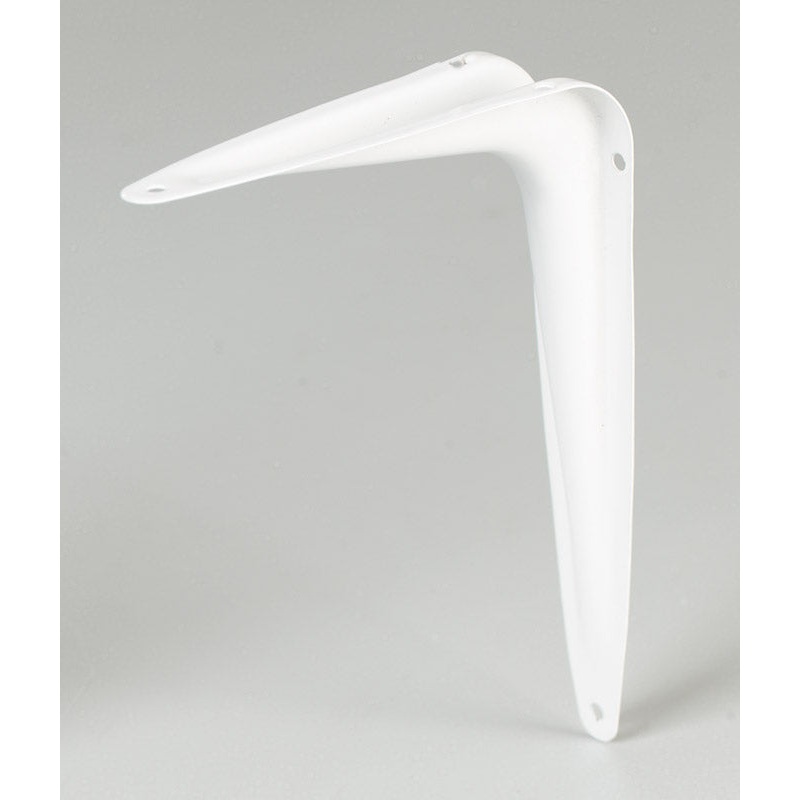 Ace Steel White 18 Ga. Shelf Bracket 6 in. L x 1-5/8 in. W x 8 in. H