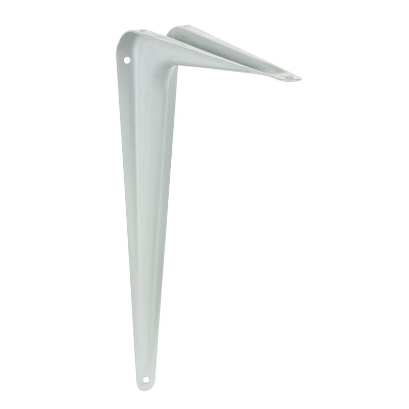 Ace Steel White 18 Ga. Shelf Bracket 8 in. L x 1-3/4 in. W x 10 in. H