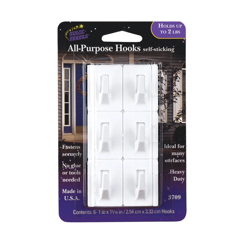 Magic Mounts 2 lb. Metal Adhesive All Purpose Hanger 6 pk