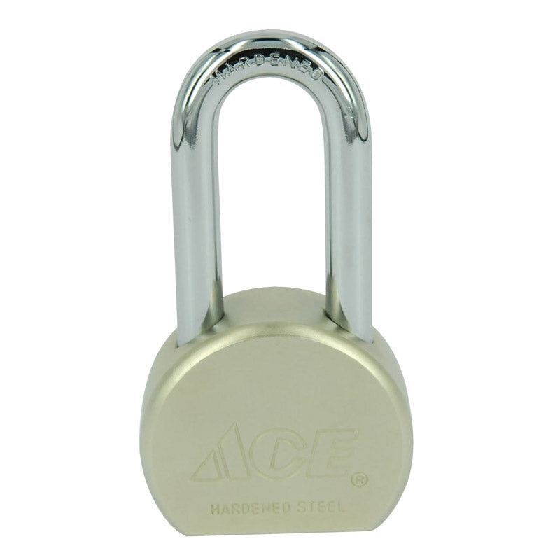 Ace 2-3/16 in. H x 2-1/2 in. W x 1-1/8 inch L Steel Double Locking Padlock 1 pk