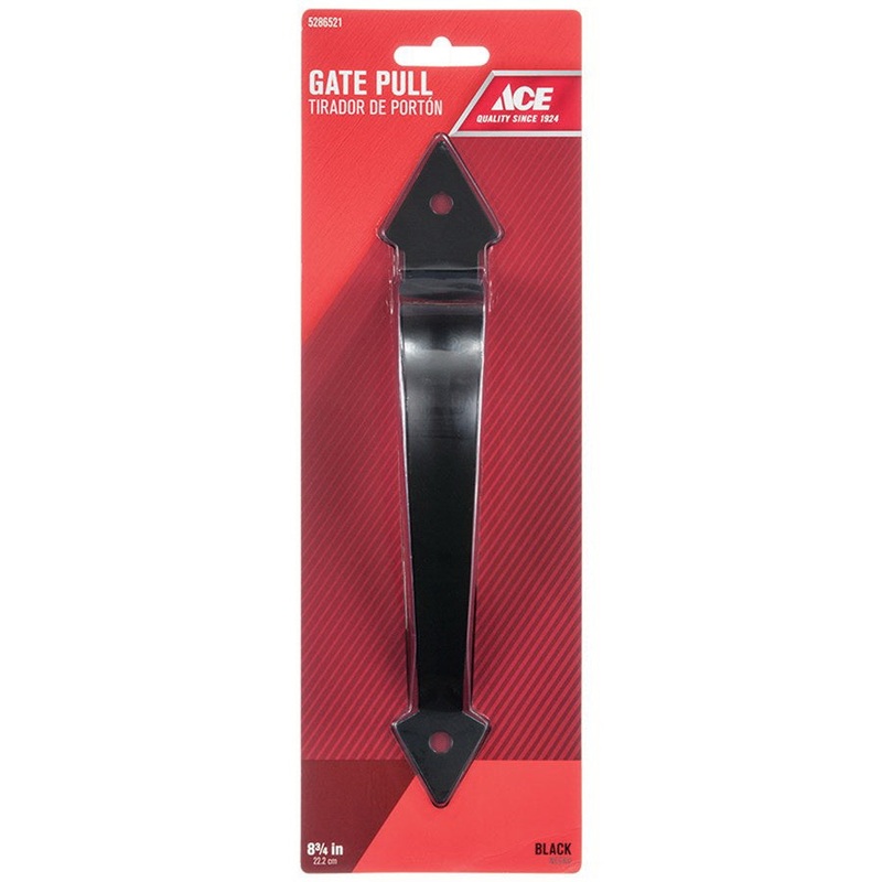 Ace 8.8 in. L Black Ornamental Gate Pull