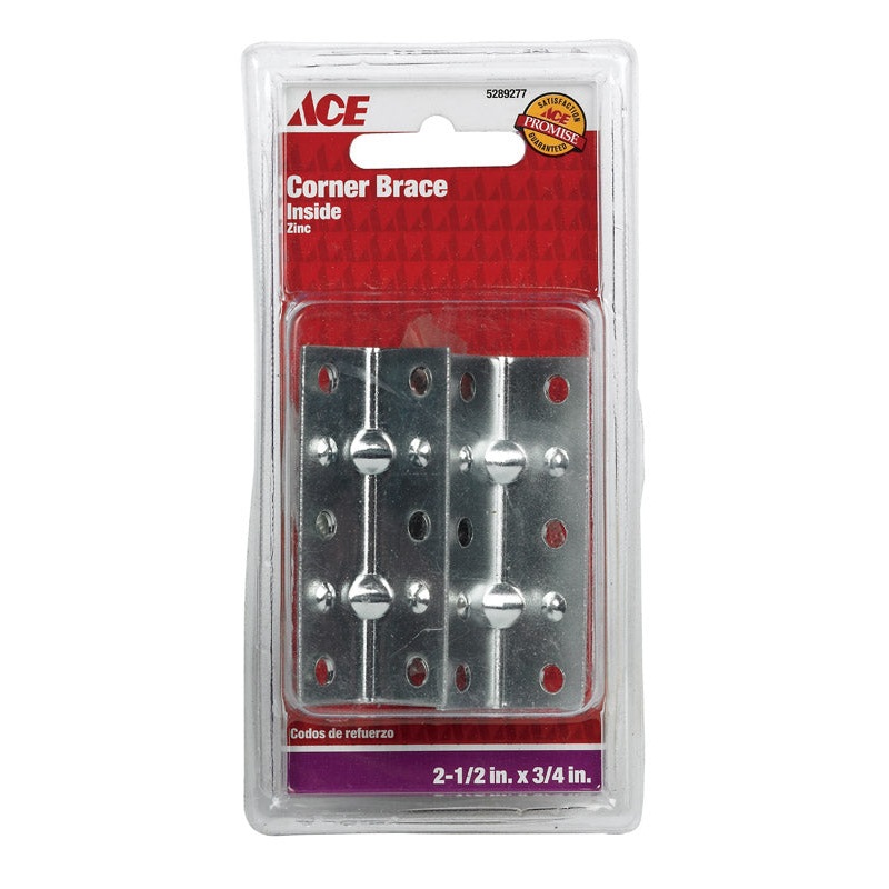 Ace Inside Corner Brace 2-1/2 in. x 3/4 in. Zinc