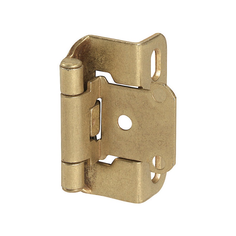 Amerock 2-1/4 in. L Self-Closing Hinge Burnished Brass