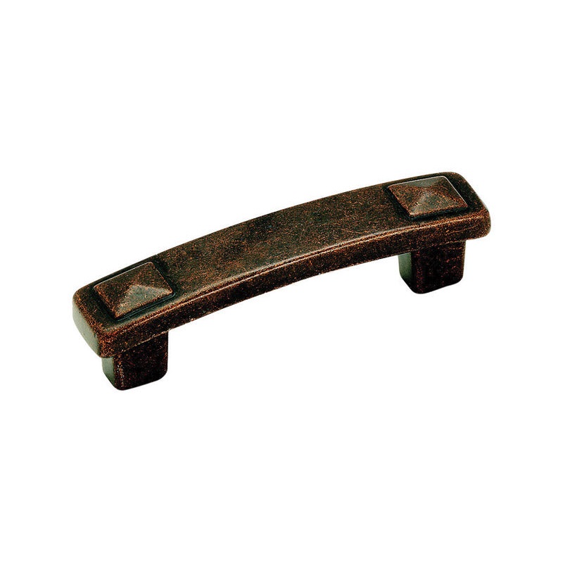 Amerock Forgings Cabinet Pull 4-1/8 in. L 1-1/16 in. Rustic Bronze 1 pk