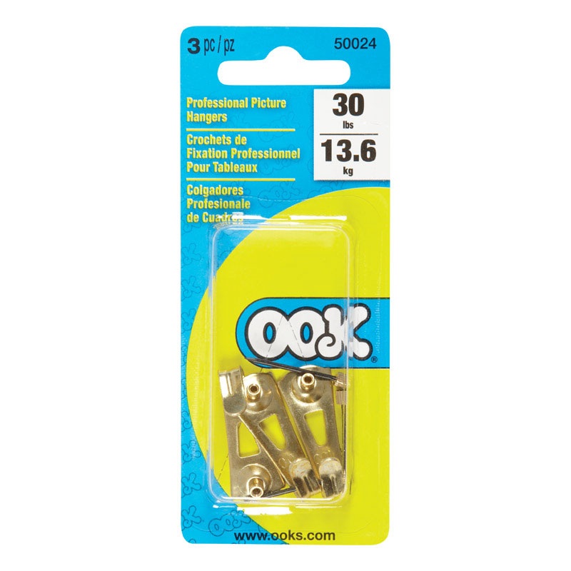 Hillman OOK 30 lb. Steel Professional Picture Hanger 3 pk