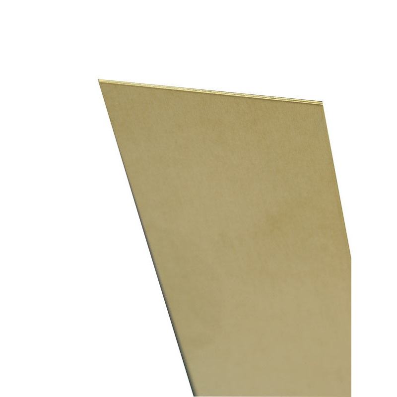 K&S 0.064 in. x 6 in. W x 12 in. L Brass Sheet Metal