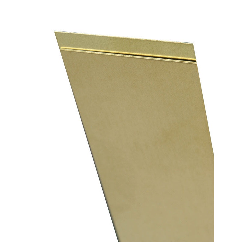 K&S 0.093 in. x 2 in. W x 12 in. L Brass Metal Strip