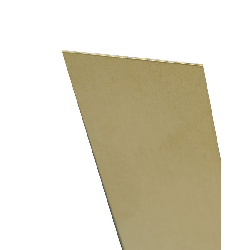 K&S Brass Sheet 6 in. x 12 in. 0.010 in. Brass, Solid Brass Hobby, Craft and Model Building Shrinkw