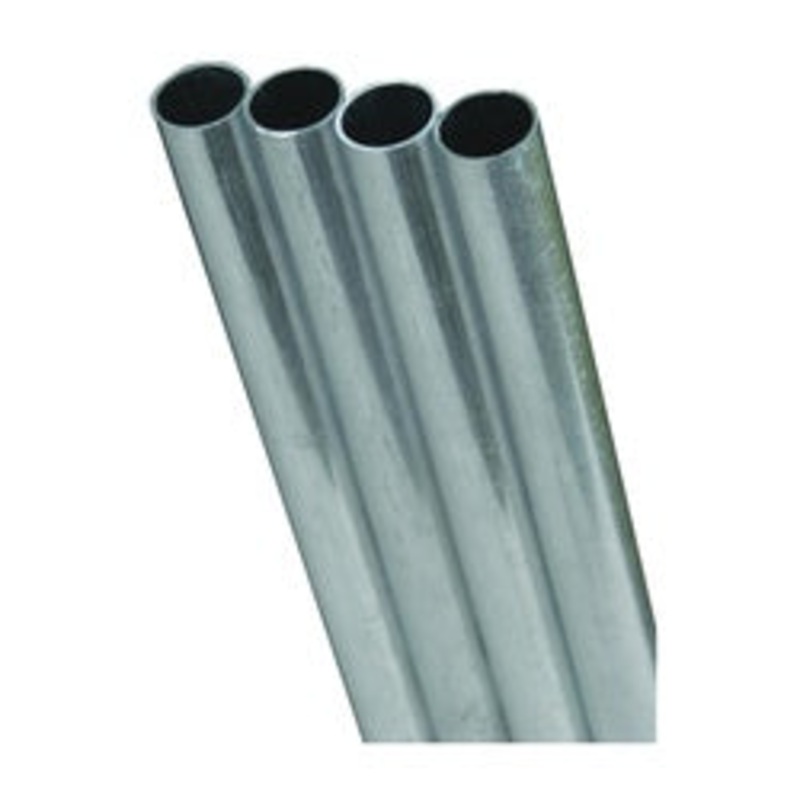 K&S Round Tube 3/8 in. x 12 in. Stainless steel Carded