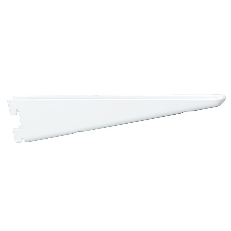 Knape & Vogt Steel White 16 Ga. 182 Series Twin Slot Standard Brackets 12-1/2 in. L