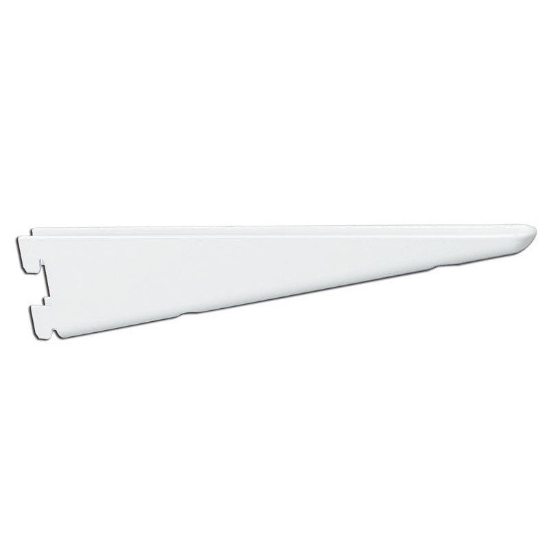 Knape & Vogt Steel White 16 Ga. 182 Series Twin Slot Standard Brackets 18-1/2 in. L