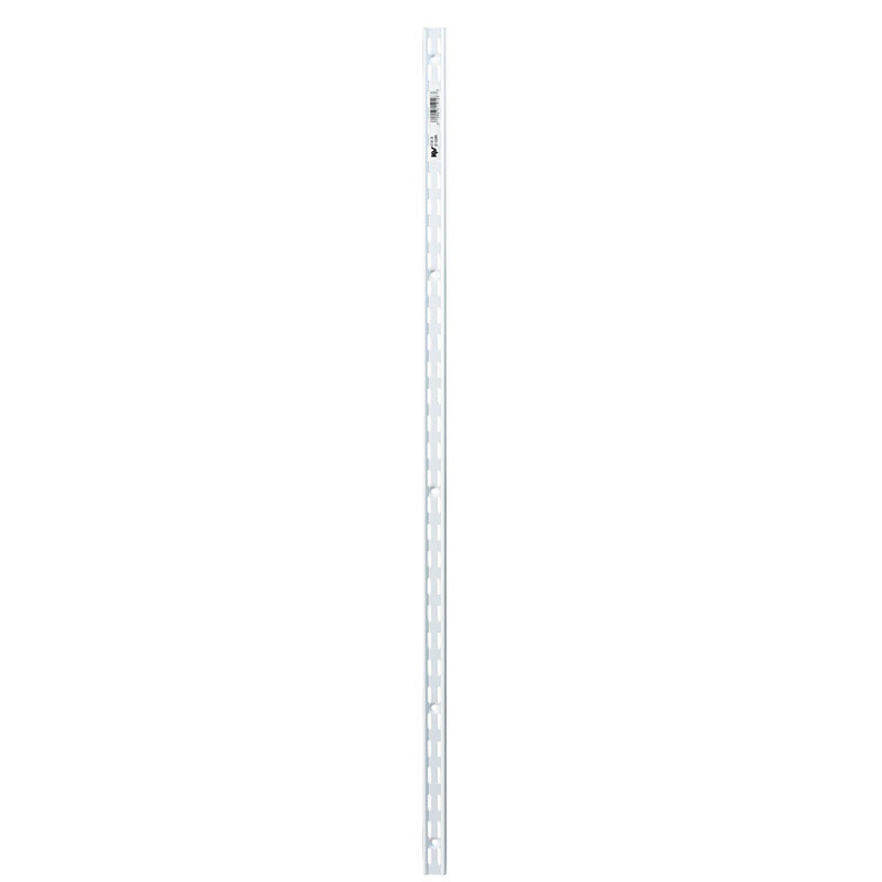 Knape & Vogt Steel White 16 Ga. Double Track Shelf Twin Slot Standard 39 in. L