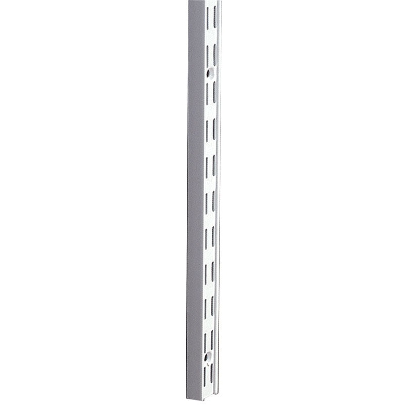 Knape & Vogt Steel White 16 Ga. Twin Slot Standard 16-1/2 in. L