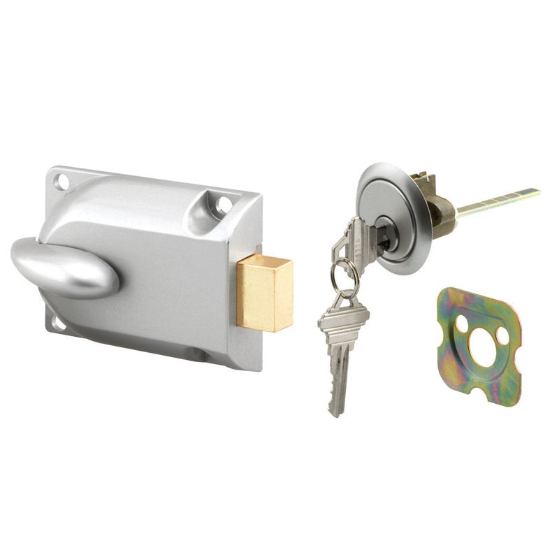 Prime-Line Aluminum Deadbolt Lock For Most Garage Doors