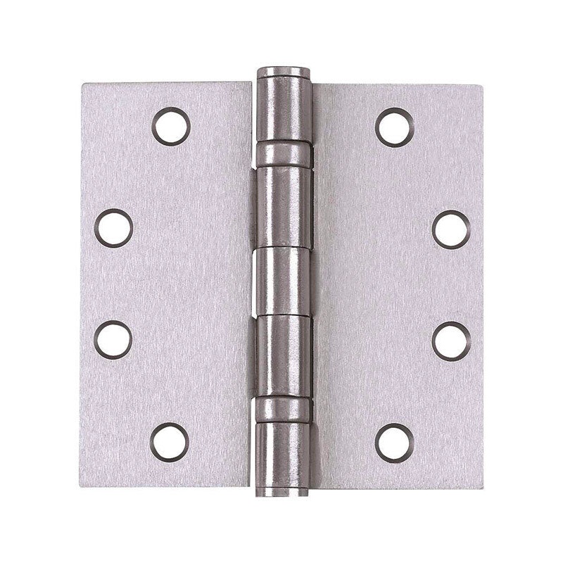 Tell 4-1/2 in. H x 4-1/2 in. L Satin Chrome Ball Bearing Door Hinge 3 pk